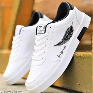 Sports Running, Walking & Gym with Casual Lace-Up Shoes for Men's & Boy's (White)